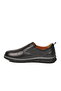 Black Genuine Leather Men's Casual Shoes - 4