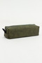 01107 Khaki Color Faux Leather Water Resistant Large Volume Functional Pencil Holder Pencil Case - 4