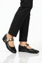 Black Strappy Women's Ballerinas