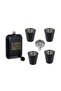 Luxury Eagle Logo Steel Flask Set 240 ml with 4 Cups Camping Outdoor Pocket Flask Gift - 2