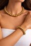 Luxury Shiny Pearl Necklace Bracelet Set (16 mm) - 3