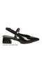 Black Narrow Fit Women's Heeled Shoes - 2