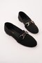Jbr-T4 Flat Sole Buckle Knitted Ballerinas