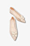 Lerişa Women's Lace Ballerinas - Tan - 3