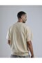 The Hooshee Oversized Mens Tshirts, Beige, SF15-1BEI , Size-M - 2