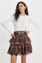 Women's Slim Fit Slim Cut Cotton Crew Neck Long Sleeve White Blouse - 3