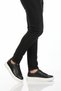 Black and White Lace-Up Men's Casual Shoes