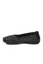Black genuine leather women's casual shoes - 4