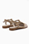Clea Genuine Leather Beige Closed-Front Women's Sandals - 7