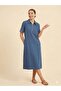 Sedna Embroidered Sleeves Zipper Front Dress 7811 - 3