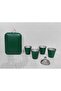 Luxury Stone-Engraved Steel Flask Set 240 ml with 4 Cups Camping Outdoor Pocket Flask Gift - 3