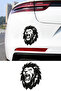 Roaring Lion Car Sticker - King Lion Sticker - Auto Motor Sticker 11X15Cm