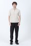 Men's Half Zipper Polo Neck Ribbed Knitwear T-Shirt Stone - 26Y 683 - 5