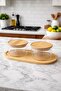 2-Piece Glass Breakfast Set – Sugar Bowl & Jam Bowl with Bamboo Lid - 2