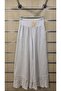 Linen Trousers with Lace and Sequin Detail on the Hem
