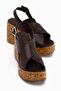 Jenifer Brown Wedge Heeled Women's Sandals - 5