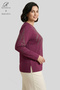 Women's Spiral Stick Patterned Collar and Skirt, Stone Embroidered, Slit, Lycra, Mother's Combed Cotton Blouse - 2