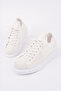 Lace-Up Textile Men's Sports Shoes White - 4