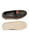 Black genuine leather women's casual shoes - 5