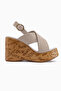 Jenifer Beige Wedge Heeled Women's Sandals - 2