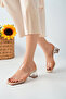 Bln-Şf Low Heel Transparent Banded Slippers - 4