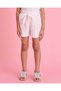 Girls White Textured Top And Short Casual Set - 3