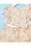 Infant Girls Beige Printed Dress - 2