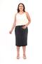 Women's Plus Size Buttoned Skirt Black