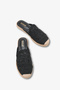 Livela Women's Espadrille Slippers - Black - 3
