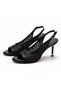 Women's Hand Knitted Heeled Shoes 8 cm Thin Heel Stylish Summer Shoes