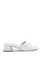 Carina Gioia Women's Heeled Slippers 0012200 White Skin - 4