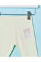 Infant Girls Yellow Heart Printed Leggings With Side Bows - 2