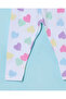 Infant Girls White Heart Printed Leggings - 3