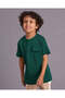 Boys Green Embellished T-Shirt