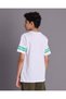 Senior Boys White And Green Graphic T Shirt - 3