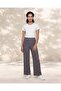 Women Navy Printed Wideleg Trousers - 2