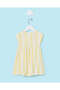 Infant Girls Yellow Printed Dress - 4