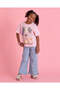 Girls Pink Printed T-Shirt - 2