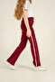 Wide Leg, Side Piping, Soft Textured - Comfort Fabric Girls' Sweatpants - 4