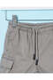 Infant Boys Grey Pull On Cargo Shorts - 2