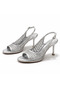Women's Hand Knitted Heeled Shoes 8 cm Thin Heel Stylish Summer Shoes