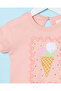 Infant Girls Pink Embellished T-Shirt - 2