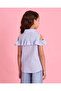 Girls Blue Frill Sleeve Blouse - 3