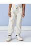 Boys Ivory Cargo Pocket Joggers