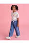 Girls White Ice Cream Applique T-Shirt - 4