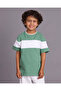 Boys Green Cut And Sew T-Shirt