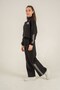 The City That Never Sleeps Printed Top with Front Zipper and Bottom Top Tracksuit Set for Girls - 2