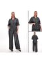 Shirt Collar Waist-Tied Double Suit Ets1039 - 5