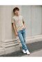 Boys Beige Printed Polo T-shirt