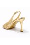 Women's Hand Knitted Heeled Shoes 8 cm Thin Heel Stylish Summer Shoes - 5